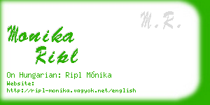 monika ripl business card